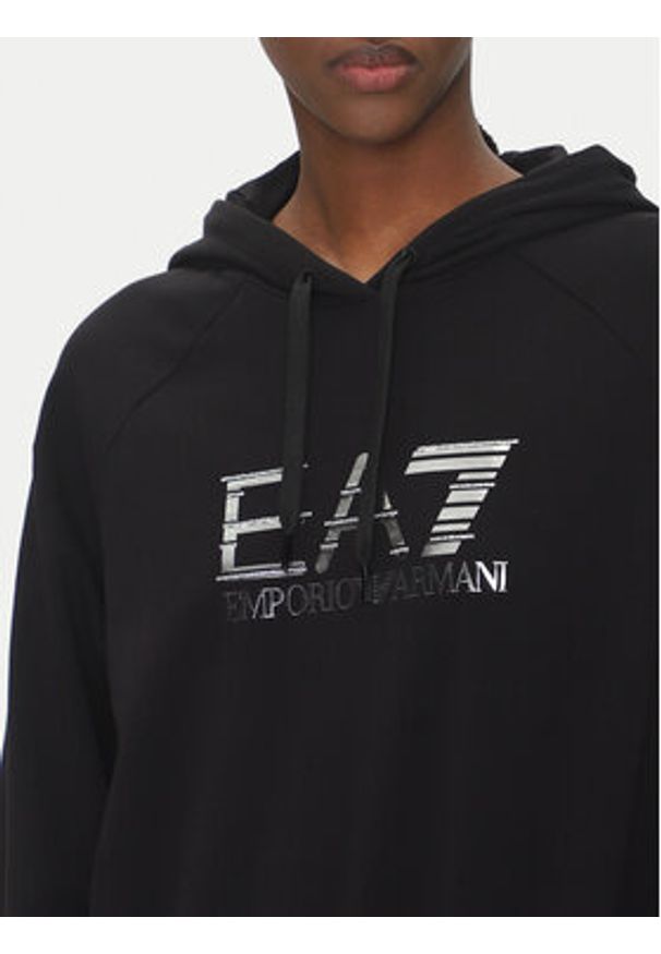 EA7 Emporio Armani Dres 7W000122 AF12502 UC001 Czarny Regular Fit. Kolor: czarny. Materiał: bawełna