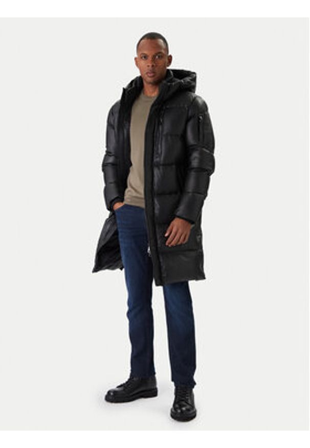 Milestone Kurtka skórzana MS Piero 531040 20740 Czarny Regular Fit. Kolor: czarny. Materiał: skóra