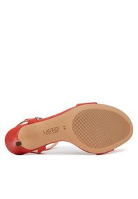 Lauren Ralph Lauren - LAUREN RALPH LAUREN Sandały 802940727012 Czerwony. Kolor: czerwony. Materiał: skóra #6