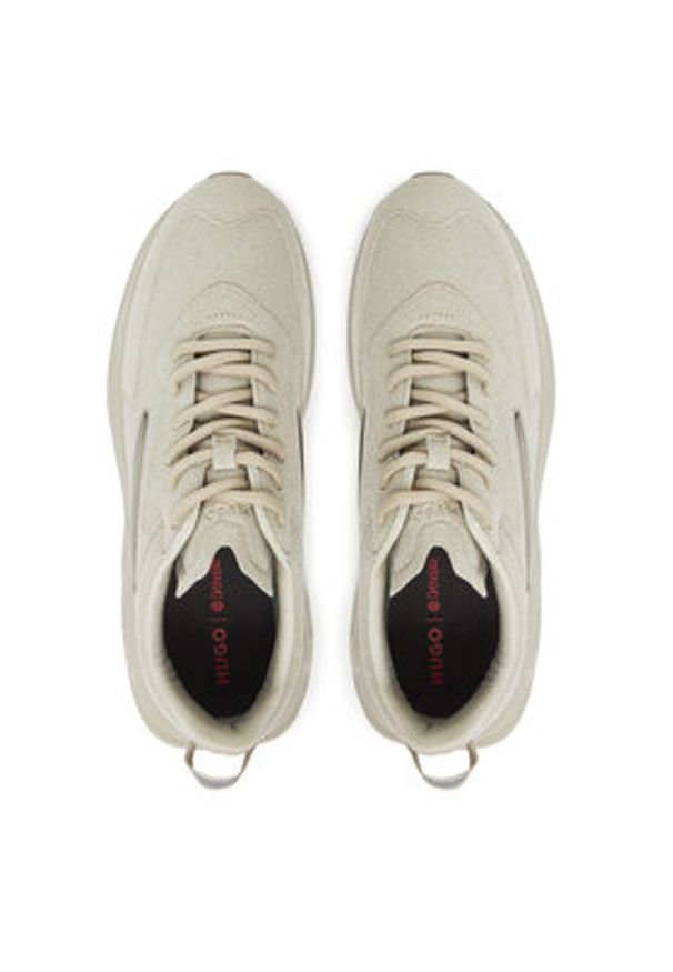 Hugo - HUGO Sneakersy Leon 50548504 Beżowy. Kolor: beżowy. Materiał: skóra