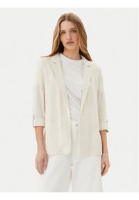 only - ONLY Marynarka Siesta 15322274 Beżowy Loose Fit. Kolor: beżowy. Materiał: wiskoza