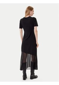 DKNY Sukienka codzienna P5GDFCNA Czarny Regular Fit. Okazja: na co dzień. Kolor: czarny. Materiał: syntetyk. Typ sukienki: proste. Styl: casual #5