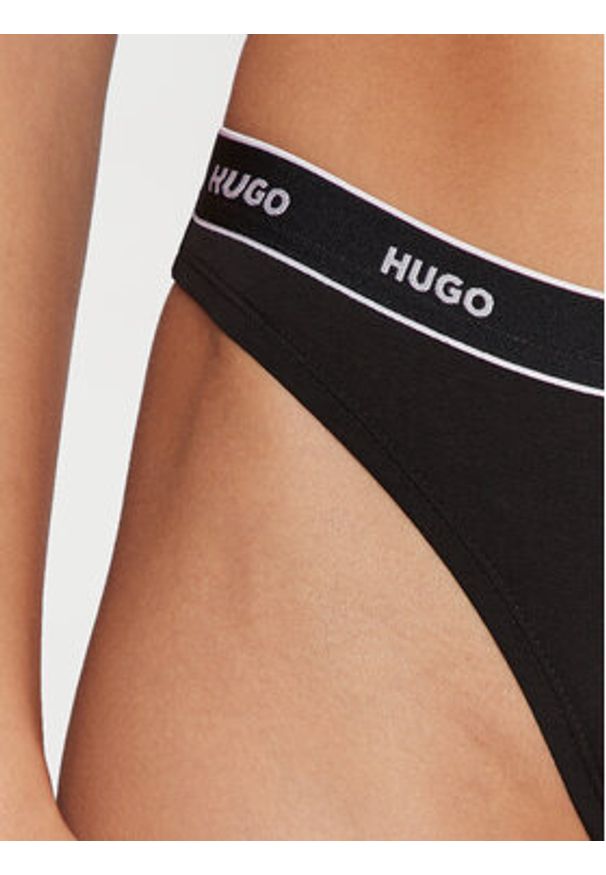 Hugo Komplet 3 par stringów 50495870 Kolorowy. Materiał: bawełna. Wzór: kolorowy