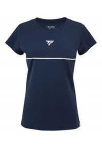 TECNIFIBRE - Koszulka tenisowa damska z krótkim rękawem Tecnifibre Perf Tee. Kolor: niebieski, biały, wielokolorowy. Długość rękawa: krótki rękaw. Długość: krótkie. Sport: tenis