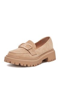 DeeZee Loafersy LE601-5 Beżowy. Kolor: beżowy. Materiał: materiał #7