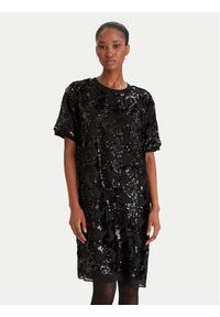 DKNY Sukienka koktajlowa DD54AN74 Czarny Regular Fit. Kolor: czarny. Materiał: syntetyk. Styl: wizytowy
