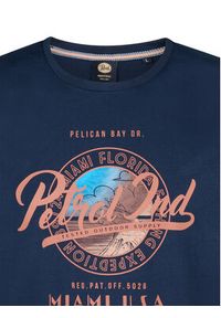 Petrol Industries T-Shirt M-1050-TSR602 Granatowy Regular Fit. Kolor: niebieski. Materiał: bawełna #6