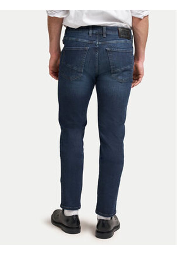 Bugatti Jeansy 3278D 96635 Granatowy Slim Fit. Kolor: niebieski