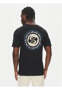 Quiksilver T-Shirt Circle Back Ss EQYZT08054 Czarny Regular Fit. Kolor: czarny. Materiał: bawełna #5