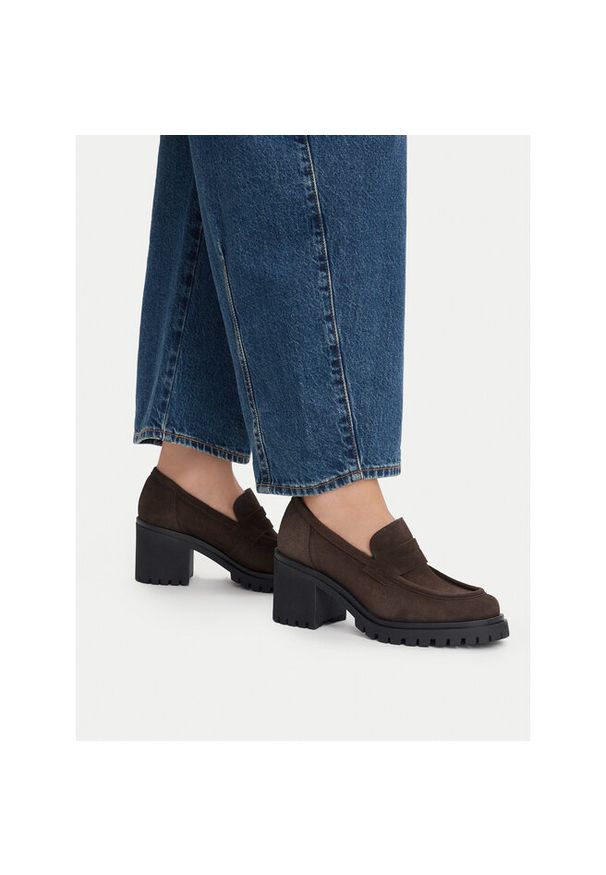 Loafersy Badura. Kolor: brązowy