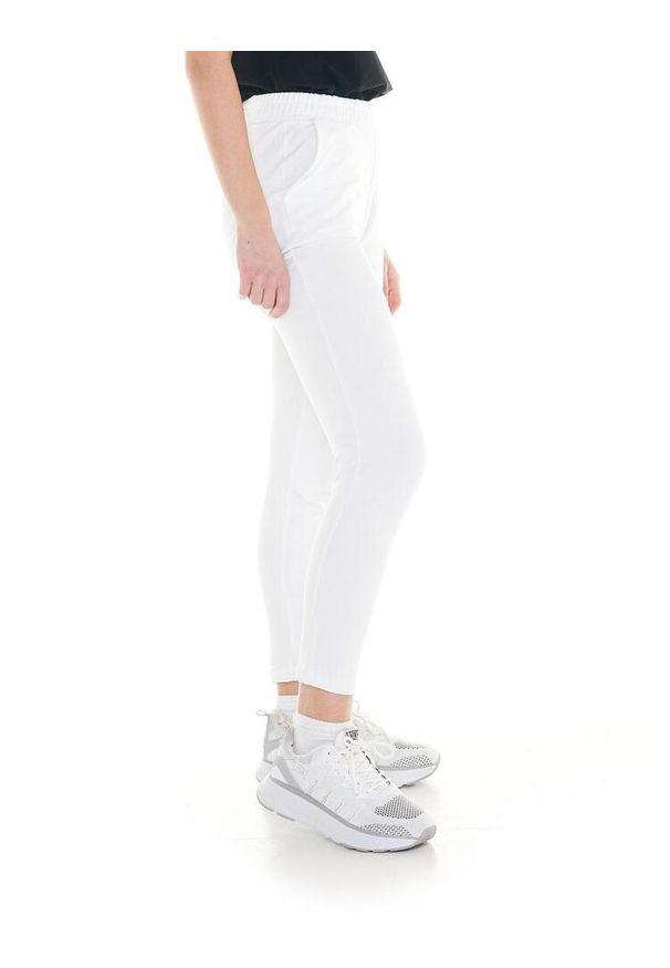 LEONE 1947 APPAREL - Podstawowe joggery damskie. Kolor: biały. Materiał: tkanina. Sport: fitness