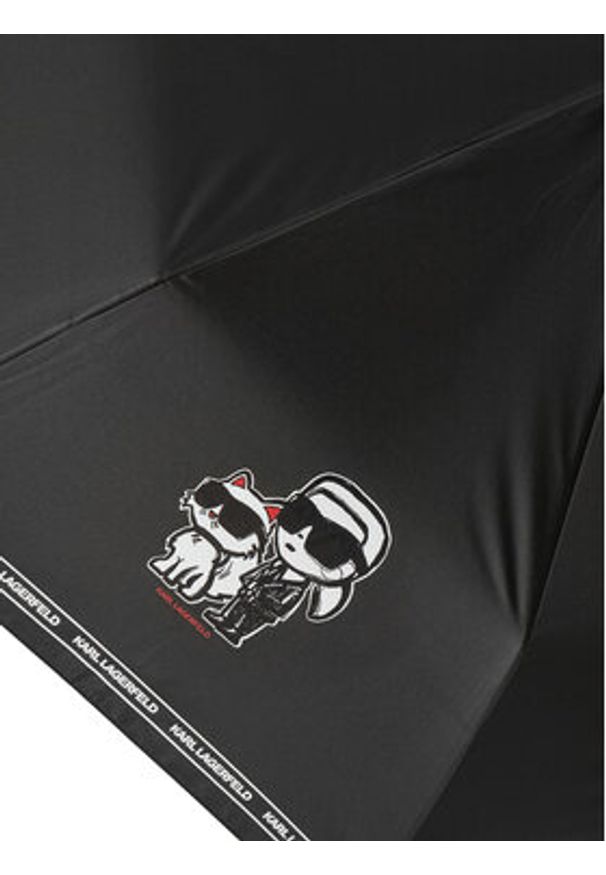 Karl Lagerfeld - KARL LAGERFELD Parasolka A2W50021 Czarny. Kolor: czarny. Materiał: materiał, poliester