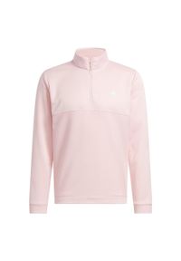 Adidas - Bluza Ultimate365 Textured Quarter-Zip. Typ kołnierza: golf. Kolor: różowy. Materiał: materiał. Długość rękawa: długi rękaw