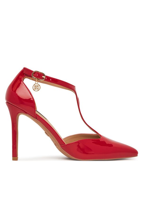 Nine West Szpilki WS21582-01 Czerwony. Kolor: czerwony. Materiał: materiał, syntetyk. Obcas: na szpilce