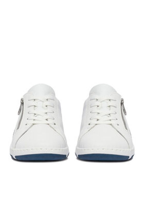 Rieker Sneakersy CEO-42424-80 Biały. Kolor: biały. Materiał: skóra