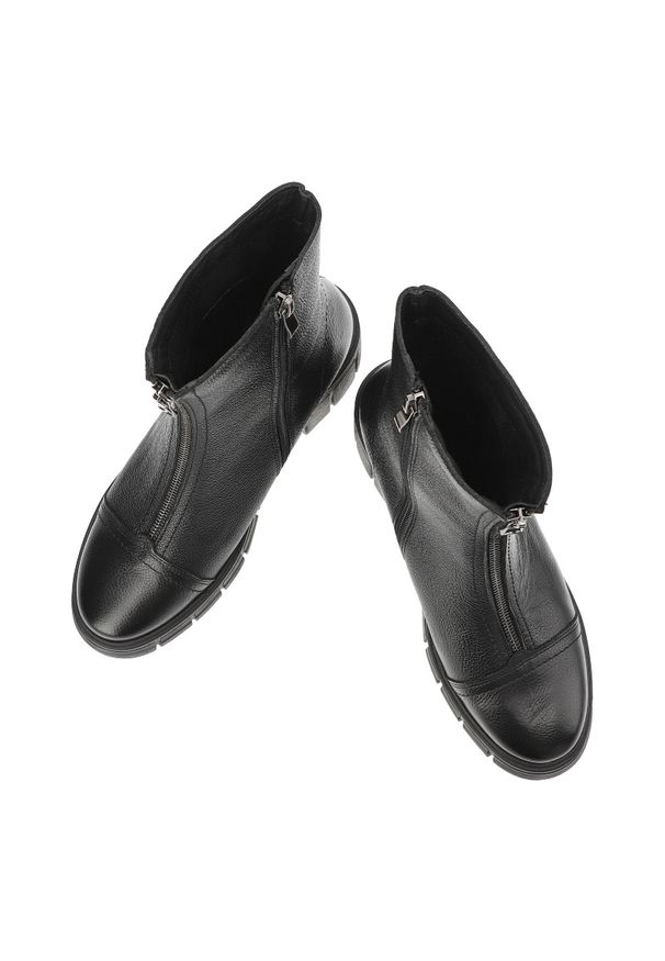 Czarne Botki Armodo Modne Buty Damskie Zapinane Na Zamek. Zapięcie: zamek. Kolor: czarny. Materiał: materiał. Wzór: kolorowy. Obcas: na obcasie. Styl: klasyczny, elegancki. Wysokość obcasa: średni