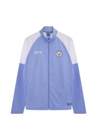 MANCHESTER CITY - Dres piłkarski dziecięcy Manchester City 21/22. Kolor: niebieski. Materiał: dresówka. Styl: sportowy