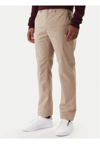 TOMMY HILFIGER - Tommy Hilfiger Chinosy Denton Essential MW0MW40262 Beżowy Straight Fit. Kolor: beżowy. Materiał: bawełna #1