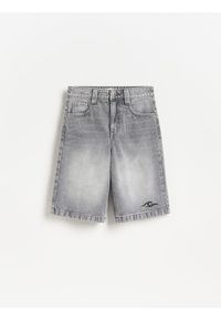 Reserved - Jeansowe szorty - jasnoszary. Kolor: szary. Materiał: jeans #1