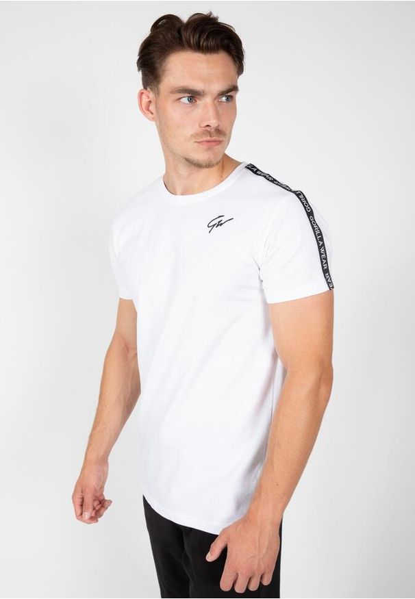 GORILLA WEAR - Koszulka fitness męska Gorilla Wear Chester T-shirt. Kolor: czarny, biały, wielokolorowy. Sport: fitness