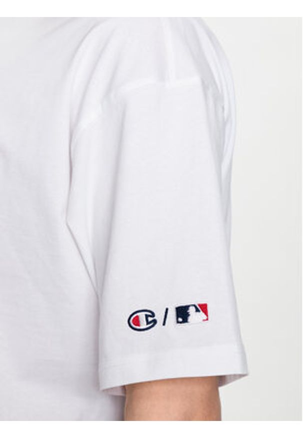 Champion T-Shirt 218923 Biały Relaxed Fit. Kolor: biały. Materiał: bawełna