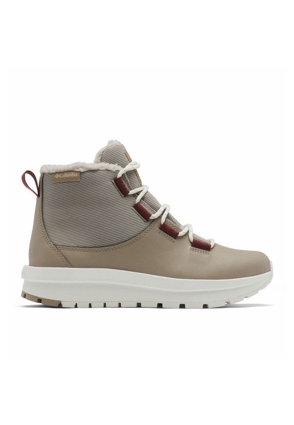 columbia - Buty trekkingowe zimowe ocieplane damskie Columbia Moritza Shorty. Kolor: beżowy. Sezon: zima. Styl: sportowy