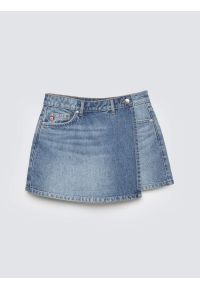 Big-Star - Spódnico-szorty dziewczęce jeansowe niebieskie Juni 466. Okazja: na co dzień. Kolor: niebieski. Materiał: jeans. Sezon: lato. Styl: vintage, casual, klasyczny, elegancki #3