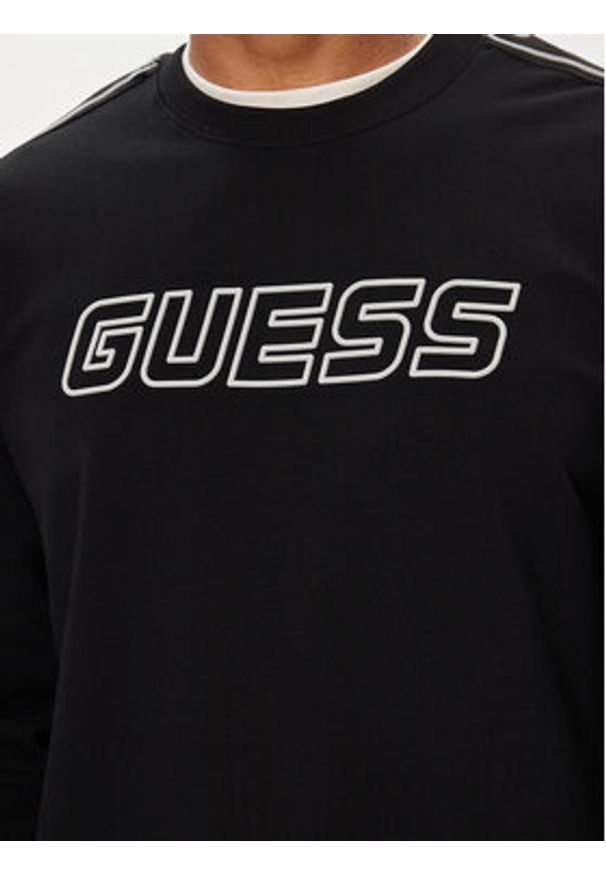 Guess Bluza Arlo Z4GQ24 K6ZS1 Czarny Regular Fit. Kolor: czarny. Materiał: bawełna