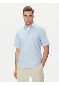 BOSS Koszula Rash_2 50537332 Błękitny Regular Fit. Kolor: niebieski. Materiał: bawełna