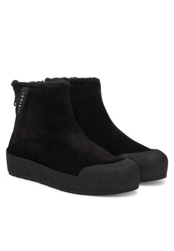 Inuikii Botki Cortina 1002.020.0011 Czarny. Kolor: czarny. Materiał: skóra, zamsz