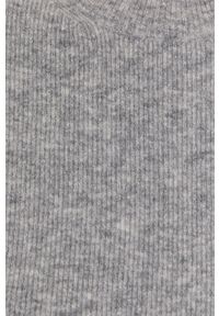 AllSaints Sweter wełniany damski kolor szary. Okazja: na co dzień. Kolor: szary. Materiał: wełna. Długość rękawa: długi rękaw. Długość: długie. Styl: casual #3