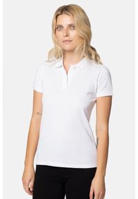Lancerto - Koszulka Biała Polo Paris. Typ kołnierza: polo. Kolor: biały. Materiał: bawełna