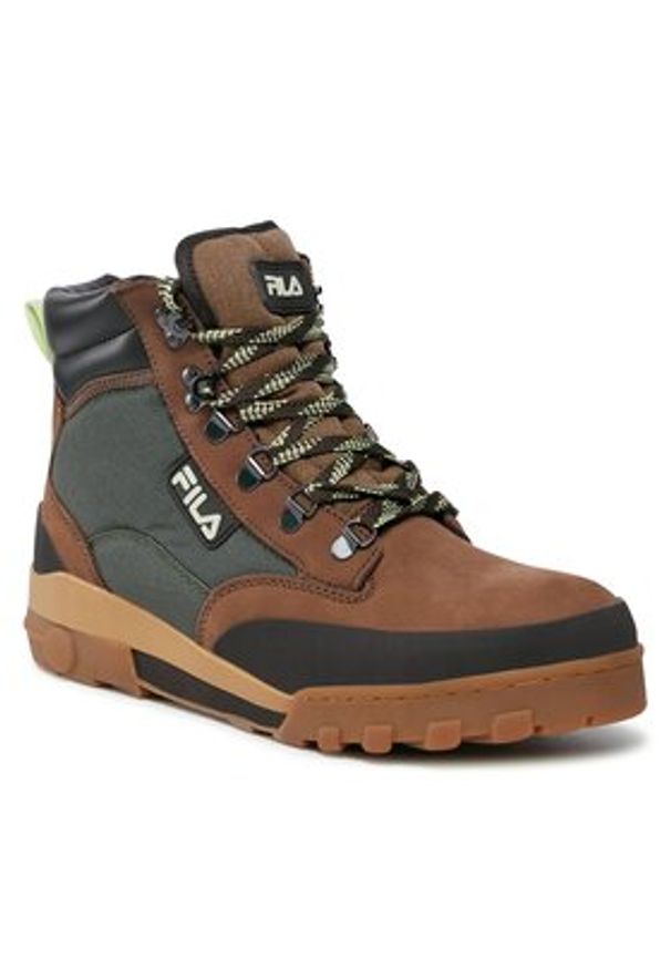 Fila Trapery Grunge Ii Cvs Mid FFM0267.73079 Brązowy. Kolor: brązowy. Materiał: skóra, nubuk