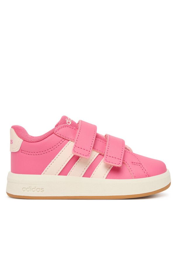 Adidas - adidas Sneakersy Grand Court 3.0 JP9377 Różowy. Kolor: różowy. Materiał: skóra