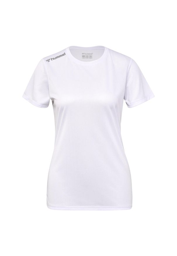 Hummel - HUMMEL koszulka damska sportowa do biegania jogging RUN JERSEY. Kolor: biały. Materiał: jersey. Sport: bieganie