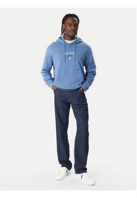 Guess Jeans Bluza 180299 Błękitny Classic Fit. Kolor: niebieski. Materiał: bawełna #4