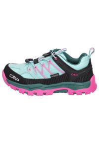 Buty dziecięce CMP Rigel Low Trekking Shoe WP. Kolor: zielony. Sport: turystyka piesza