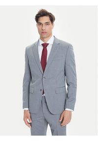 BOSS Garnitur H-Huge 50546087 Szary Slim Fit. Kolor: szary. Materiał: syntetyk #11