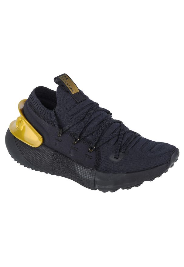 Buty do chodzenia damskie Under Armour Hovr W Phantom 3 Mtlc. Zapięcie: sznurówki. Kolor: czarny. Materiał: tkanina, materiał, guma, syntetyk. Szerokość cholewki: normalna. Sport: turystyka piesza