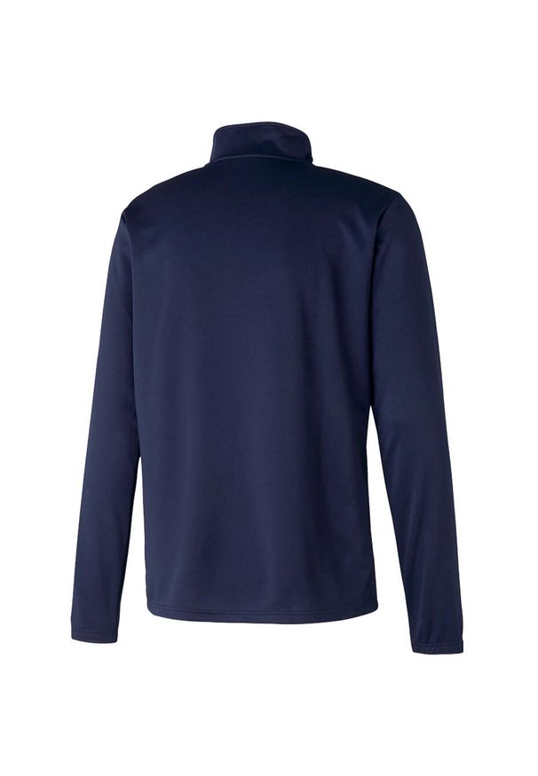 Bluza piłkarska męska Puma teamRISE 1 4 Zip Top. Kolor: niebieski. Materiał: poliester. Sport: piłka nożna