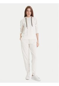 BOSS - Boss Bluza CP Stripe 50524760 Écru Regular Fit. Kolor: kremowy. Materiał: bawełna #3