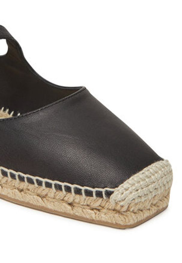 Castañer Espadryle Pepa/250 025701 Czarny. Kolor: czarny. Materiał: skóra