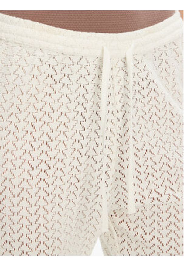 Roxy Spodnie materiałowe ERJX603437 Écru Regular Fit. Materiał: bawełna