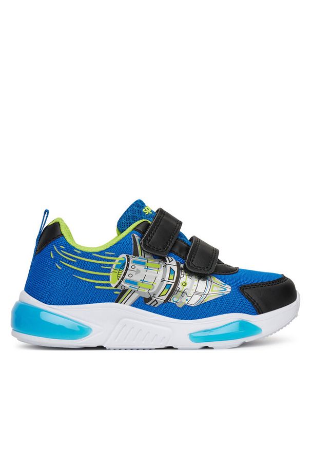 Sneakersy Sprandi. Kolor: niebieski