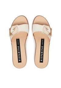 Hispanitas Klapki HV264816 C008 Beżowy. Kolor: beżowy. Materiał: skóra #5
