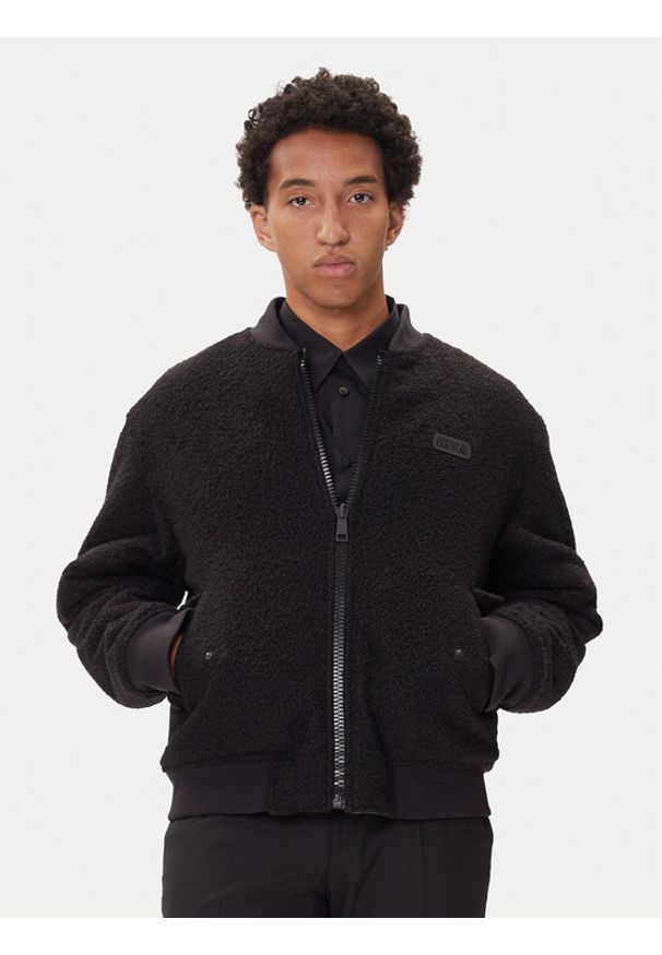 Versace Jeans Kurtka bomber 79GAS407 Czarny Regular Fit. Kolor: czarny. Materiał: syntetyk