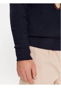 Guess Sweter M4RR35 Z2ZK2 Granatowy Regular Fit. Kolor: niebieski. Materiał: wiskoza