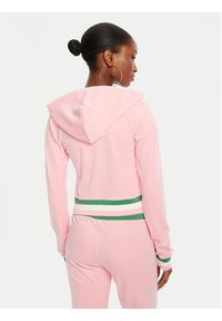 Juicy Couture Bluza Velour Crop JCWAS225351 Różowy Regular Fit. Kolor: różowy. Materiał: welur #5