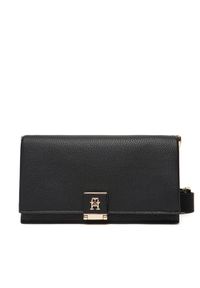 TOMMY HILFIGER - Tommy Hilfiger Torebka Th Her Mini Crossover AW0AW17949 Czarny. Kolor: czarny. Materiał: skórzane
