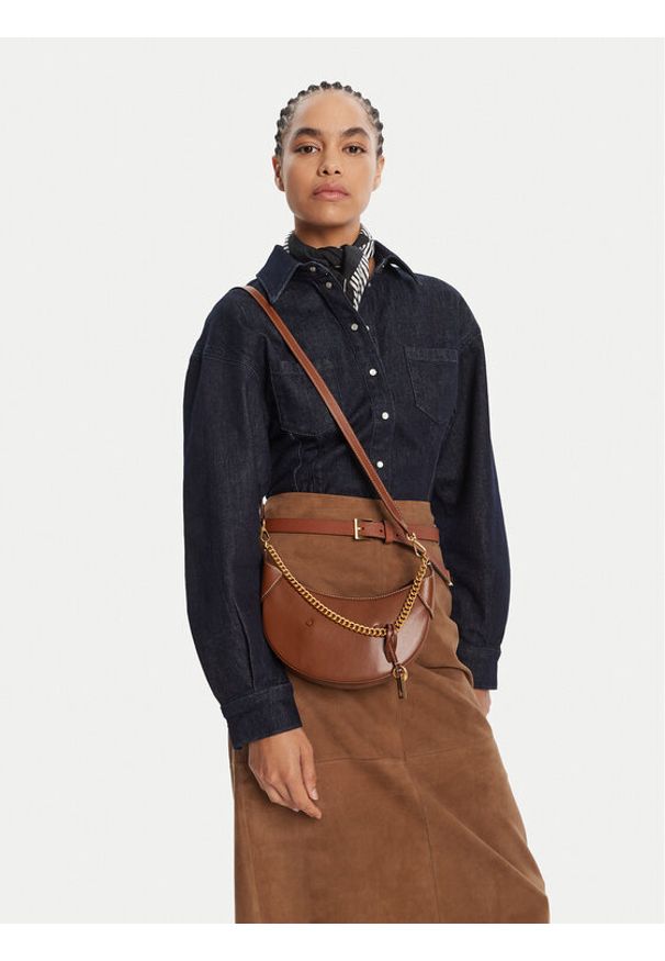 Polo Ralph Lauren Torebka 428977210002 Brązowy. Kolor: brązowy. Materiał: skórzane